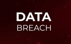 data breach on red background with constellations